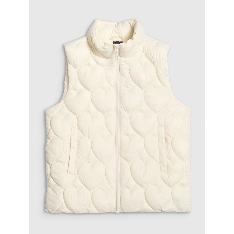 Girls' down vest with synthetic filling 4F 4FJRAW25TVJAF323-11S Clothing Your Sports Performance