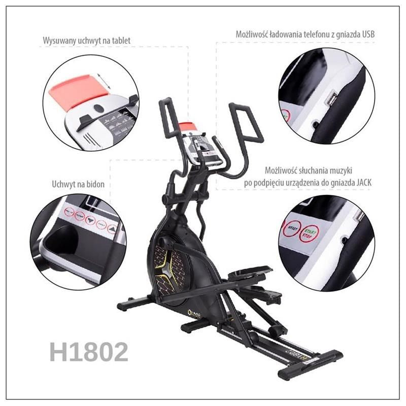 HMS H1802 magnetic elliptical trainer In preparation Your Sports Performance