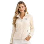 Women’s Fleece Jacket Geographical Norway TICARINA OFF WHITE DB LADY 0124 (WZ8084F/GN-OFF WHITE)