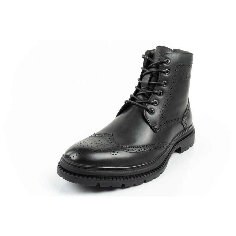 Lee Cooper men's shoes Chelsea boots elegant leather black Lee Cooper