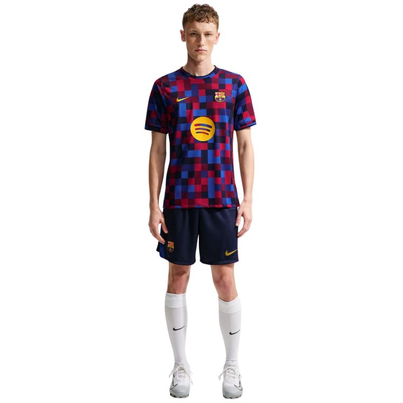 Nike FC Barcelona Home Men's T-Shirt Navy Blue and Burgundy II1667 621