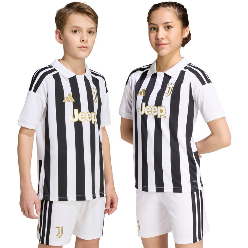 adidas Juventus 26/27 kids' jersey white and black KB8836