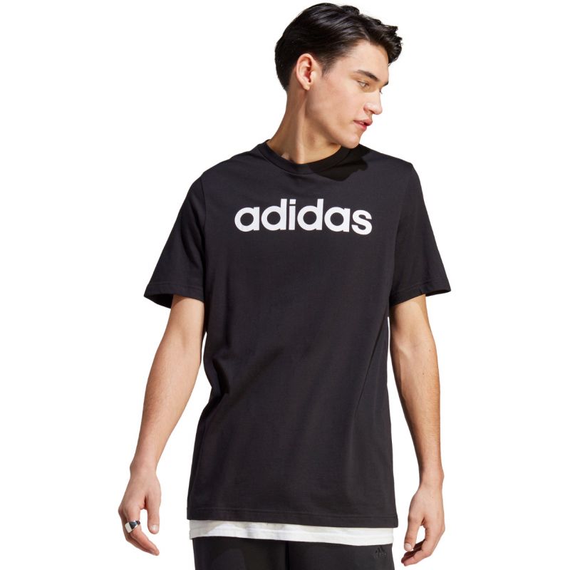 adidas Essentials Single Jersey Linear Embroidered Logo Tee M IC9274 Clothing/Training Adidas