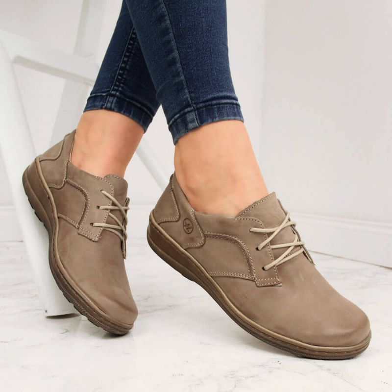 Helios W 715 comfortable leather shoes, beige Footwear/Lifestyle Your Sports Performance