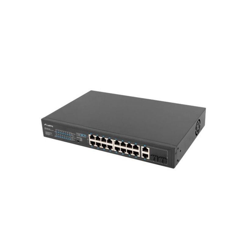 LANBERG SWITCH RACK 19" 16X 100MB POE+/2X COMBO GIGABIT 250W UNMANAGED RSFE-16P-2C-250 Komunikacja i łączność/Switch-e Your Sports Performance