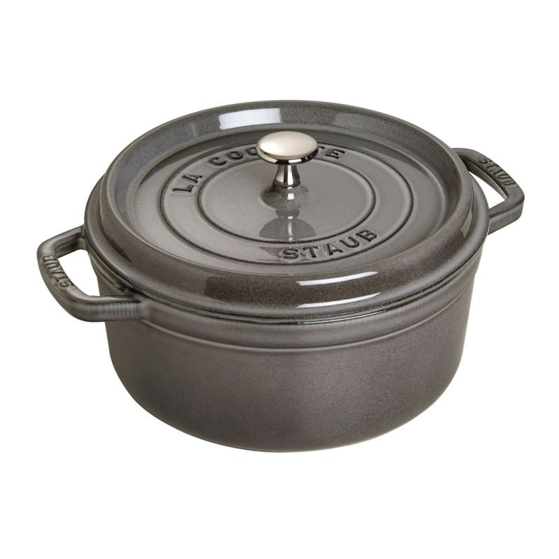 STAUB Round cast iron pot 40500-246-0 3.8l graphite AGD - Produkty/Garnki / patelnie nieelektryczne Your Sports Performance
