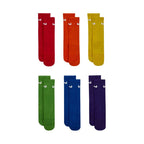 Nike Everyday Cush Crew Kids' Socks, 6 Pairs, Multicolour, SX6910 903