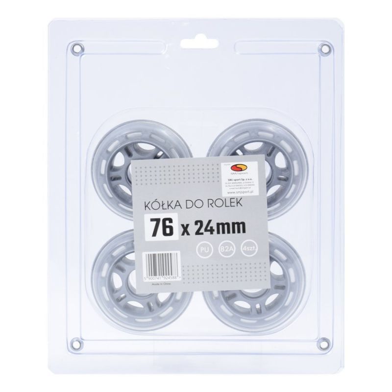 SMJ sport BS roller skate wheels 76x24mm 4pcs. In preparation Your Sports Performance