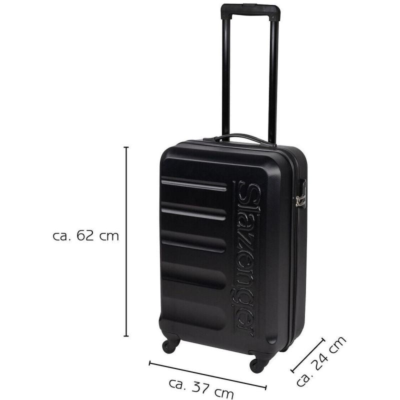 SET OF 3 SUITCASE 18/22/26 INCHES BLACK SLAZENGER Accessories Your Sports Performance