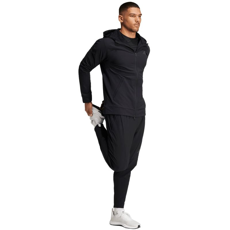 Men's sweatshirt adidas Designed for Training COLD.RDY Full-Zip Hoodie black IN5607 In preparation Adidas