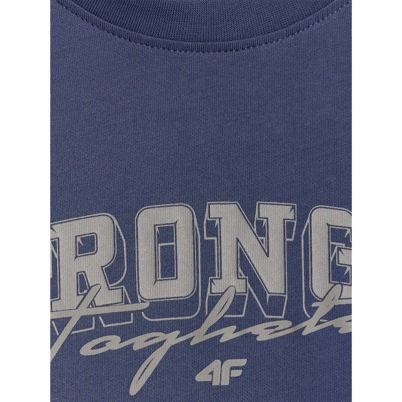 Boy's loose T-shirt with print 4F 4FJRSS26TTSHM3465-31S 4f