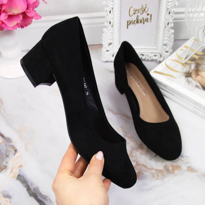 Sergio Leone W SK354C suede block pumps, black Footwear/Lifestyle/Sergio Leone Your Sports Performance