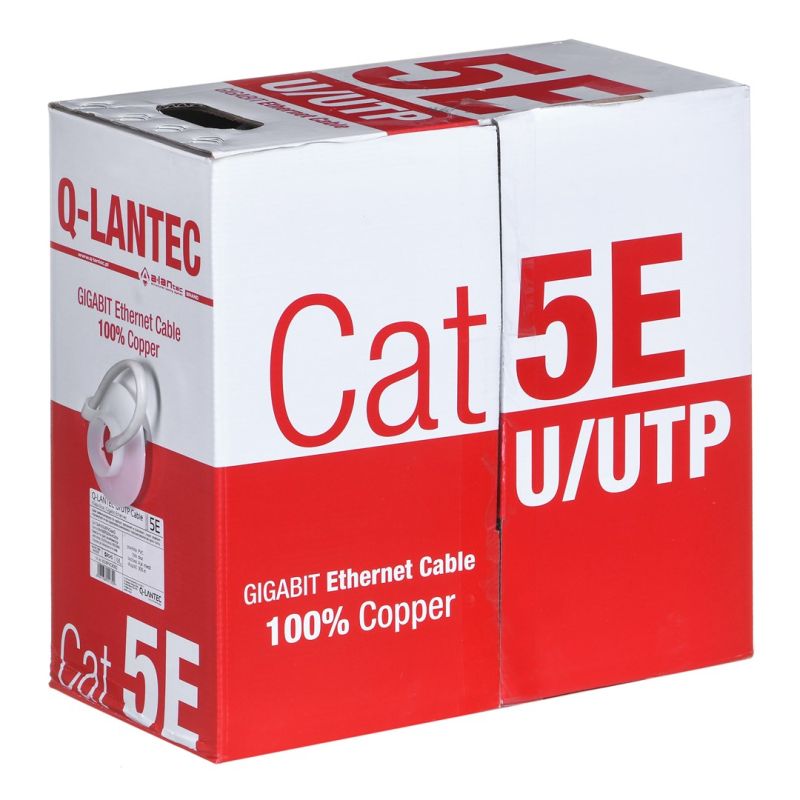 Q-LANTEC UTP Cat.5e PVC Eca Network Cable 305m Kable, gniazda i wtyki/Kable sieciowe Your Sports Performance
