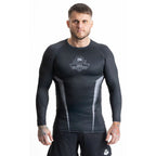 Gray long sleeve rashguard with DBX Bushido logo ODZIEŻ - Koszulki treningowe Your Sports Performance
