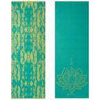 Double-sided Yoga Mat GAIAM Turquoise Lotus 6 MM 62344 Accessories/Training equipment Your Sports Performance