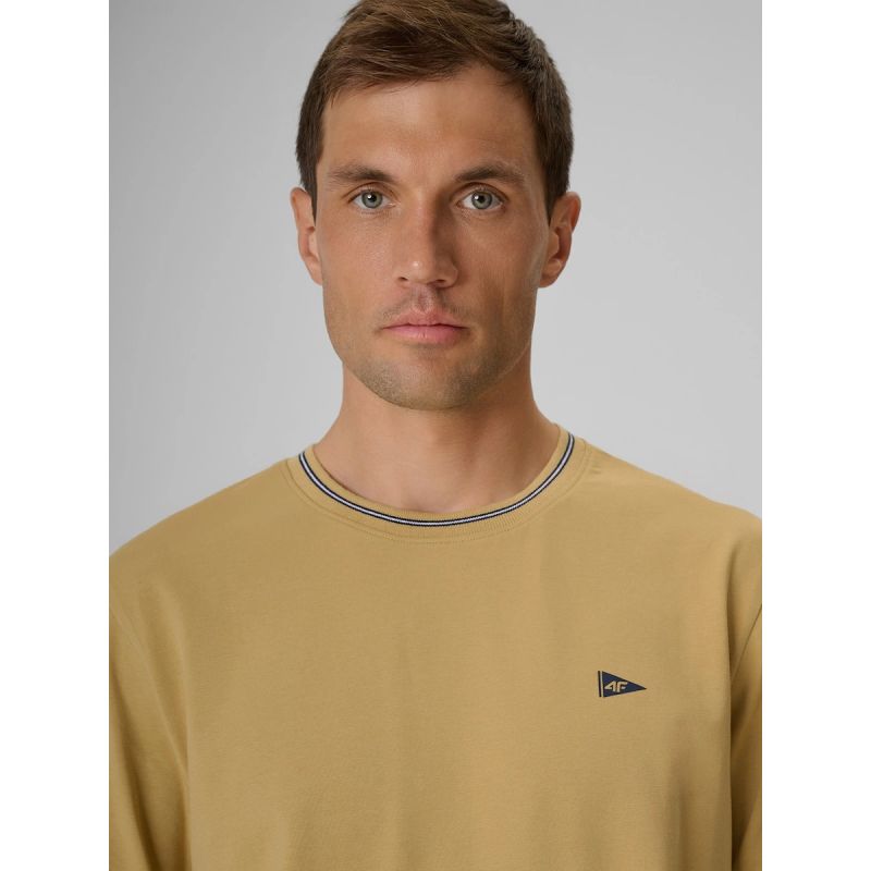 Men's regular plain T-shirt 4F 4FRSS26TTSHM3997-83S