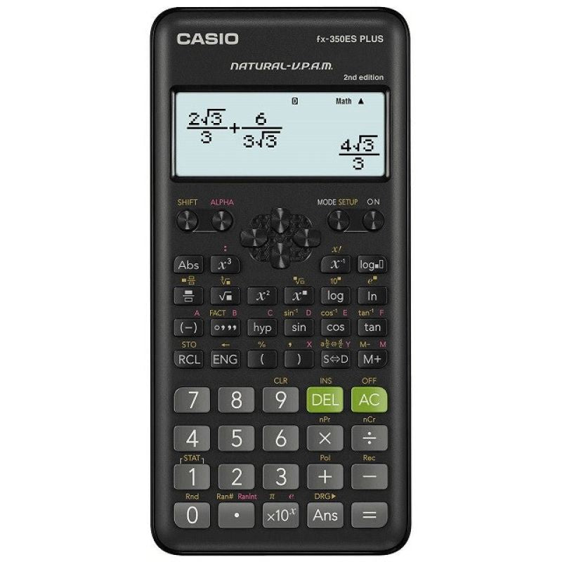 CASIO SCIENTIFIC CALCULATOR FX-350ESPLUS-2 BLACK, 12-DIGITAL DISPLAY In preparation Your Sports Performance