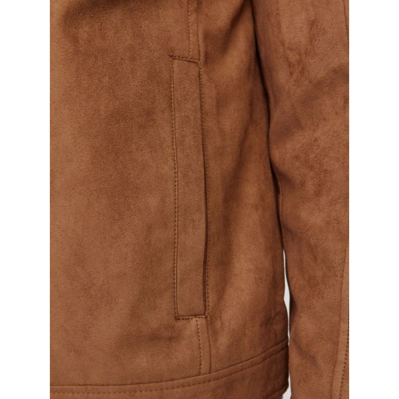 Jack&Jones JJEDYLAN CLEAN JACKET NOOS 12261197 COGNAC synthetic suede jacket To be categorized Your Sports Performance