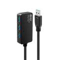 Lindy 43159 USB 3.2 Gen 1 (3.1 Gen 1) Type-A Hubs and Concentrators 5000 Mbit/s Black Kable i adaptery/Kable USB Your Sports Performance