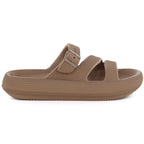 Women's sports flip-flops with a thick sole for the pool, brown Big Star TT274A041 To be categorized Your Sports Performance