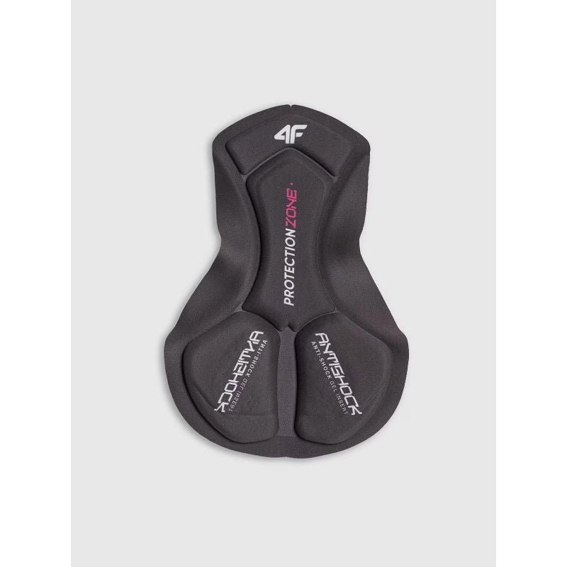 Women's cycling leggings with gel-foam padding and suspenders 4F 4FWSS25TFTIF331-20S *Kategoria tymczasowa Your Sports Performance