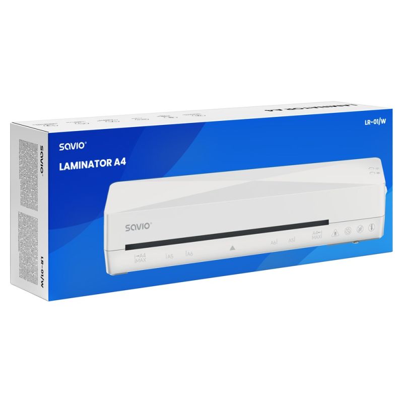 SAVIO LAMINATOR A4 WHITE LR-01/W Urządzenia biurowe/Laminatory Your Sports Performance