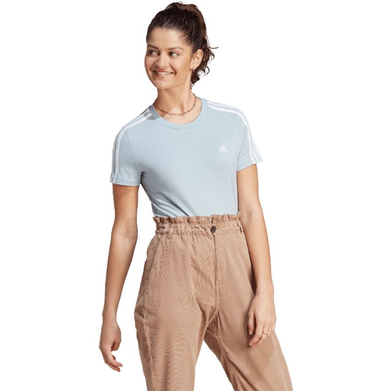 adidas Essentials Slim 3-Stripes Tee W IM2788 Clothing/Football Adidas