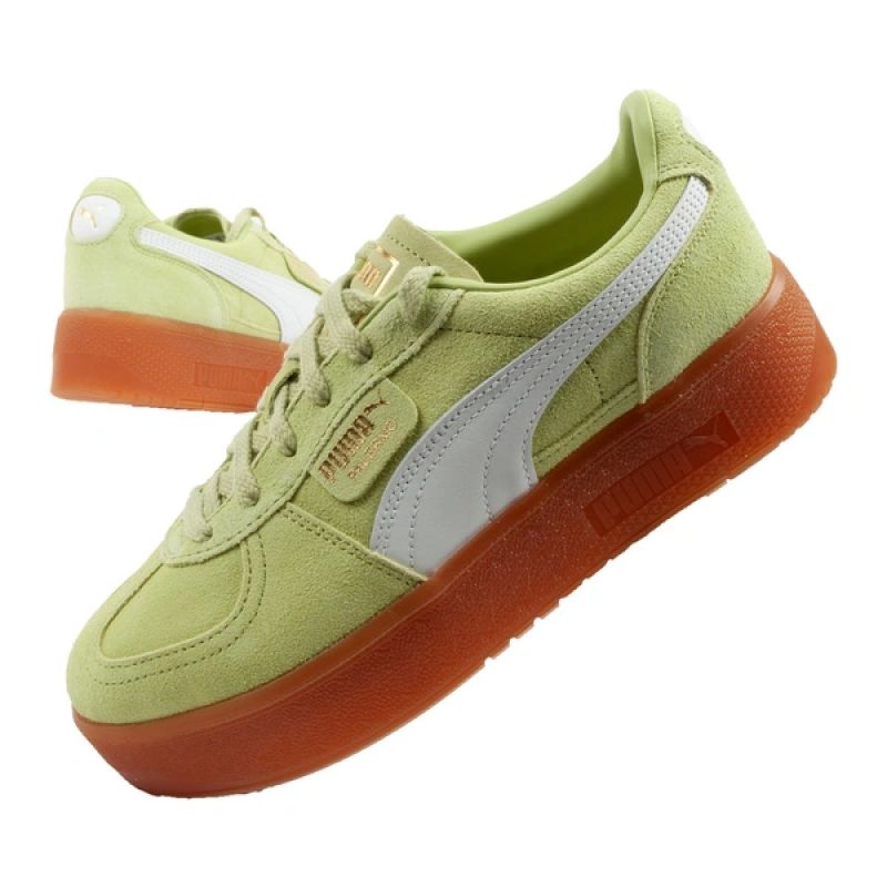 Puma women's shoes sports sneakers Palermo platform fashionable green Puma