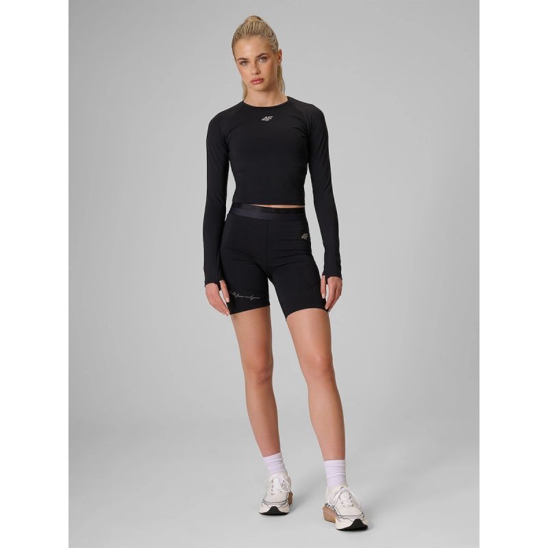 Women's training longsleeve slim quick-drying 4F 4FWAW26TFLOF595-20S