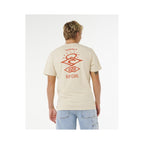 RIP CURL Search Icon Tee Beige