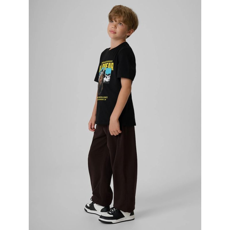 Boys' jogger sweatpants 4F 4FJKAW26TTROM2087-80S
