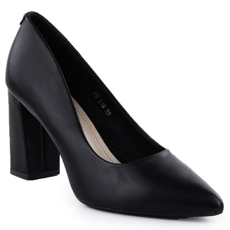 Black pumps with pointed toe, black Sergio Leone PB216 Footwear Your Sports Performance
