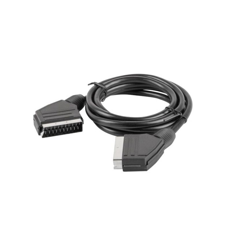 Lanberg cable CA-EUEU-10CC-0018-BK (SCART M - SCART M; 1.8m; black) Kable i adaptery/Kable SCART Your Sports Performance