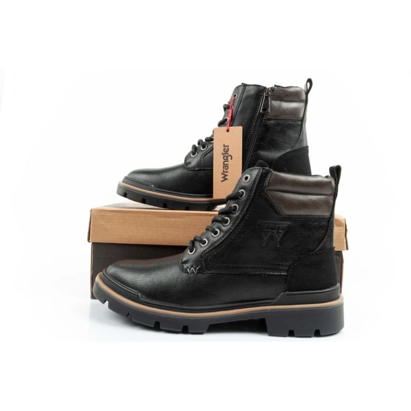 Wrangler Nevada men's shoes Chelsea boots elegant fashionable lace-up black In preparation Your Sports Performance