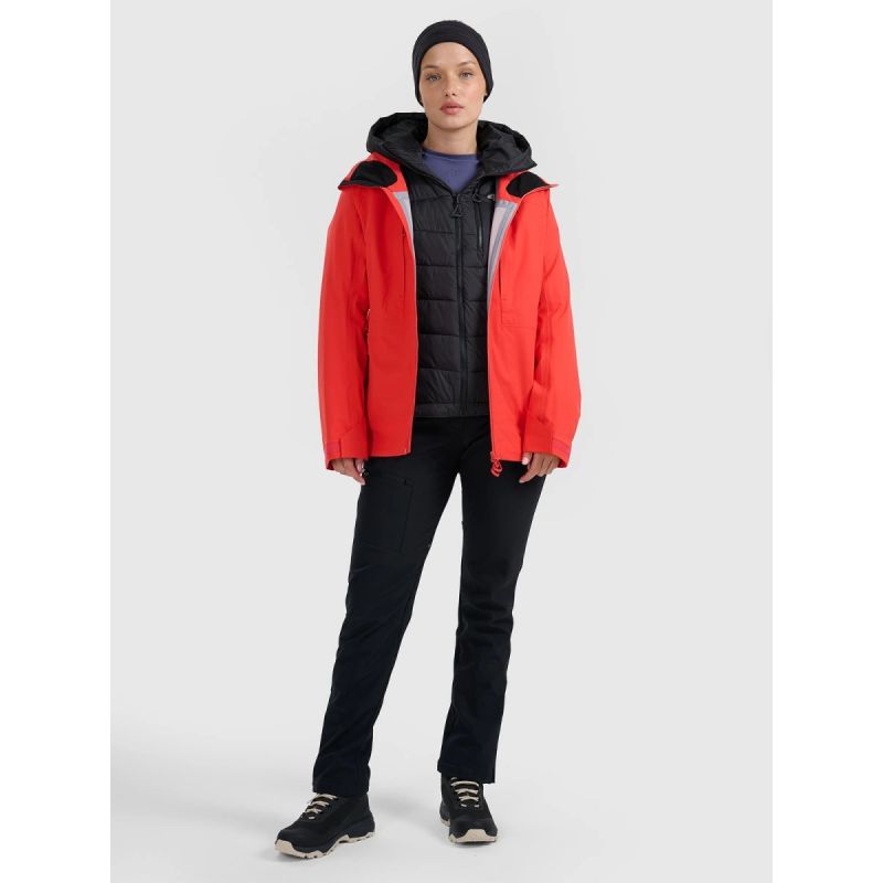 Women's down trekking jacket with Primaloft Silver filling 4FRAW25TDJAF0792-20S 4f