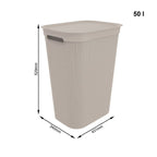 ROTHO Laundry basket 50L BRISEN black Dla zwierząt/Miski, pojemniki i poidełka (uniwersalne) Your Sports Performance