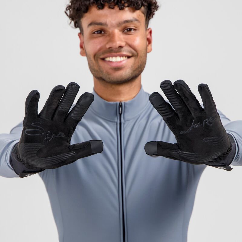 Rogelli SIGNATURE winter gloves black S Rogelli/Rower/Men/Akcesoria/Rękawiczki Zimowe Your Sports Performance