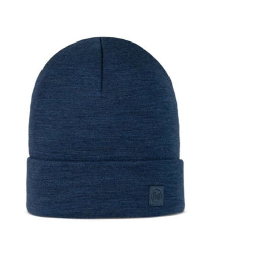 BUFF MERINO HEAVYWEIGHT BEANIE SOLID NIGHT BLUE Odzież militarna/Nakrycia głowy Your Sports Performance