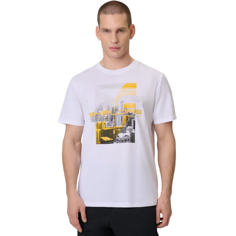 Men's T-shirt 4F M2660 white 4FWSS26TTSHM2660 10S