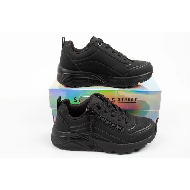 Skechers Uno Lite children's sports shoes black fashionable youth