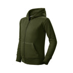 Children's Trendy Zipper Sweatshirt (military) In preparation Your Sports Performance