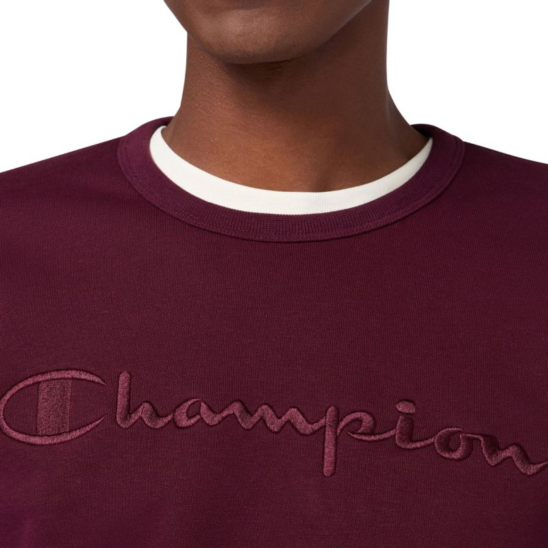 Champion Crewneck Sweatshirt Burgundy 220272 RS522 Clothing Your Sports Performance