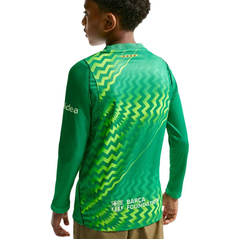 Nike FC Barcelona Stadium Goalkeeper 2026/27 Kids' Jersey Green II3610 324