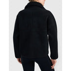Women's loose sherpa fleece with stand-up collar 4F 4FWAW26TFLEF463-20S