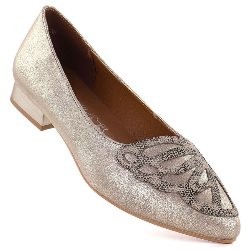 Women's gold shoes M.Daszyński SA201A-2 To be categorized Your Sports Performance