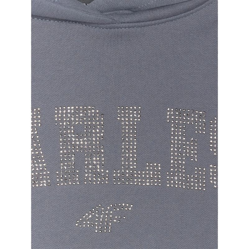 Girls' loose sweatshirt with hood 4F 4FJRSS26TSWSF2627-22S