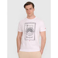 Men's regular t-shirt with volleyball print 4F 4FRAW25TTSHM3236-10S 4f