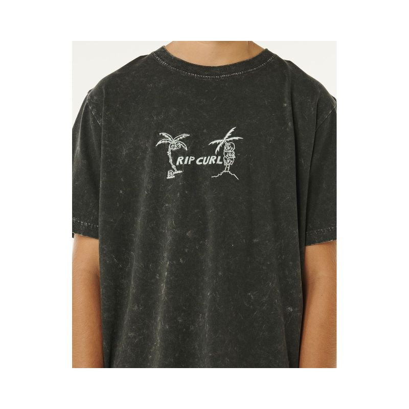 RIP CURL Eternal Shred Wash Tee-Boy Black