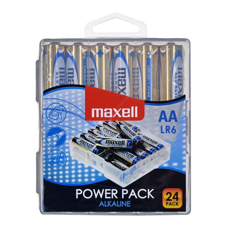 MAXELL Alkaline battery LR6, VALUE BOX, 24 pcs. Baterie, akumulatorki i ładowarki/Baterie Your Sports Performance