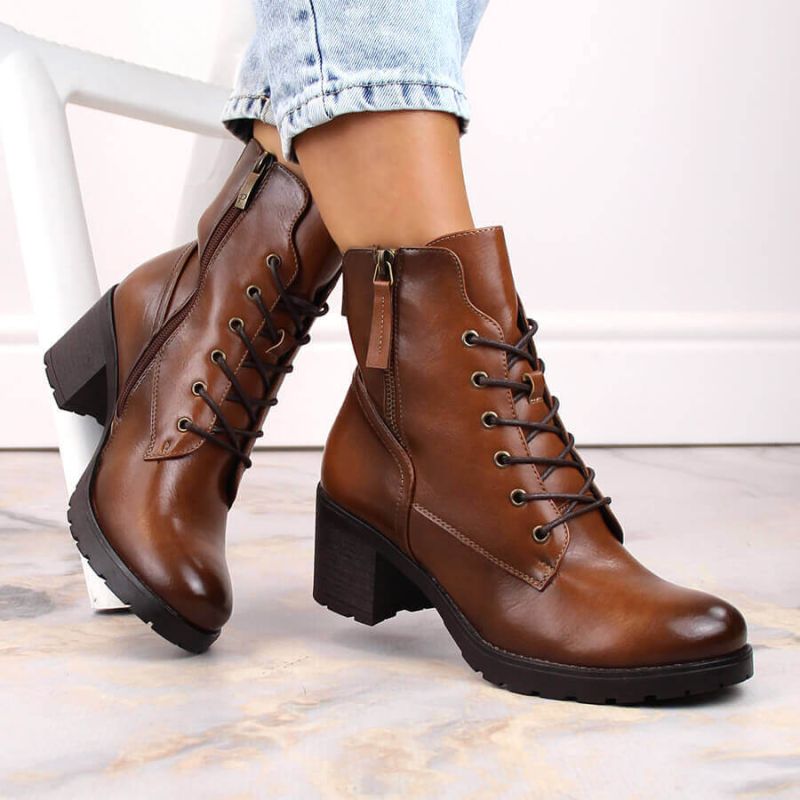 Potocki W WOL177B platform ankle boots in camel Footwear/Outdoor/Potocki Your Sports Performance